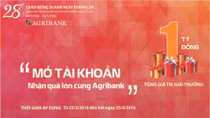Mở tài khoản, nhận quà cùng Agribank