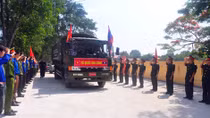 Truy điệu, an táng hài cốt liệt sỹ quân tình nguyện Việt Nam hy sinh tại Lào