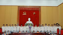 Đảng uỷ Công an Trung ương, lãnh đạo Bộ Công an chúc mừng Bộ trưởng Tô Lâm