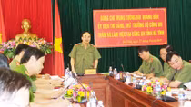 Thứ trưởng Bùi Quang Bền làm việc tại Công an tỉnh Hà Tĩnh