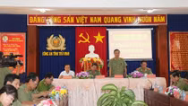 Thứ trưởng Phạm Dũng chỉ đạo công tác tại Công an Trà Vinh