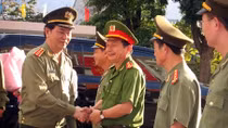 Bộ trưởng Trần Đại Quang thăm, làm việc tại Công an tỉnh Kon Tum