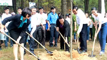 Trồng hơn 5.600 cây xanh tại khu di tích ngã ba Đồng Lộc