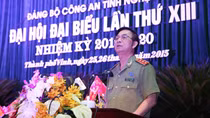 Thứ trưởng Thường trực Đặng Văn Hiếu dự Đại hội Đảng bộ Công an tỉnh Nghệ An