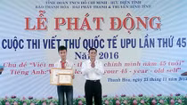 Học sinh Hải Dương đoạt giải Nhất cuộc thi viết thư quốc tế UPU năm 2016