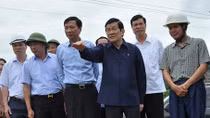 Chủ tịch nước kiểm tra công tác khắc phục mưa lũ tại Quảng Ninh