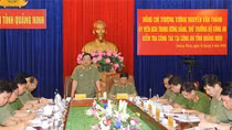 Thứ trưởng Nguyễn Văn Thành kiểm tra công tác tại Công an tỉnh Quảng Ninh