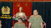 Thứ trưởng Nguyễn Văn Thành làm việc với Tổng cục Chính trị CAND