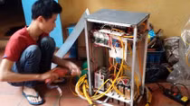 Nam sinh lớp 10 chế tạo hệ thống làm mát bằng tháp bay hơi