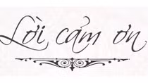 Lời cảm ơn