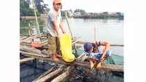 Xả đập đưa nước ngọt vào phá Tam Giang cứu cá nuôi