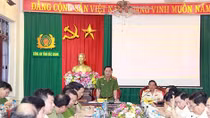 Thứ trưởng Nguyễn Văn Thành làm việc với Công an tỉnh Bắc Giang