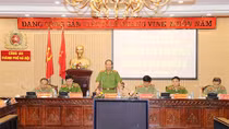 Thứ trưởng Lê Quý Vương kiểm tra công tác bảo vệ bầu cử tại Công an TP Hà Nội