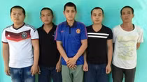 Bắt 5 đối tượng chuyên trộm cây cao su