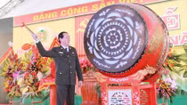 Bộ trưởng Trần Đại Quang đánh trống khai giảng năm học mới của Học viện Chính trị CAND