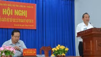 Đồng chí Trương Hòa Bình tiếp xúc cử tri tỉnh Long An 