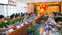 Thứ trưởng Bùi Văn Thành làm việc tại Công an tỉnh Kon Tum