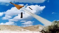 Cận cảnh tiêm kích không người lái Israel phá nát căn cứ Syria 