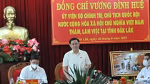 Chủ tịch Quốc hội Vương Đình Huệ làm việc với Thường vụ Tỉnh ủy Đắk Lắk