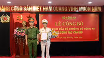 ​Công bố quyết định của Bộ trưởng Bộ Công an về công tác cán bộ