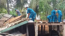An Giang khẩn trương giúp đỡ các hộ dân bị giông lốc 