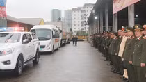 Cục Trang bị và kho vận xuất quân hưởng ứng năm ATGT 2020