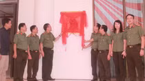 Gắn biển công trình Nhà thi đấu CAND