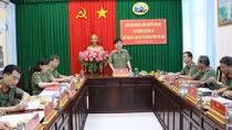 Thứ trưởng Nguyễn Văn Sơn kiểm tra công tác tại Công an tỉnh Trà Vinh