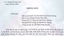 Tìm tung tích nạn nhân nam giới bị tai nạn giao thông