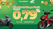Sắm Honda lên ga về nhà với lãi suất từ 0,79%
