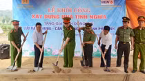Khởi công xây dựng nhà tình nghĩa tặng gia đình cán bộ khó khăn