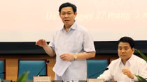 Phó Thủ tướng Vương Đình Huệ làm việc với Thành phố Hà Nội