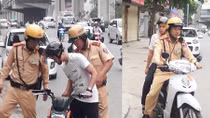 CSGT đưa thí sinh hỏng xe đến kịp điểm thi