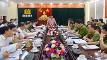 Đoàn kiểm tra của Tỉnh ủy Nghệ An làm việc với Đảng bộ Công an tỉnh