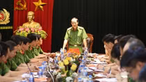 Thứ trưởng Lê Qúy Vương làm việc với Cục Cảnh sát PCCC và CNCH