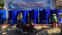 Hoàn thành trạm cấp nước ngọt miễn phí cho người dân Bến Tre