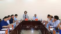 Đoàn Tiểu ban văn kiện Đại hội XIII làm việc với Đảng đoàn Liên hiệp các Hội Khoa học và Kỹ thuật Việt Nam