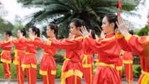 Ngắm các thí sinh hoa hậu Việt Nam “mạnh mẽ” biểu diễn võ cổ truyền dân tộc
