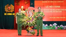 Hội Phụ nữ Tổng cục Cảnh sát mít tinh kỷ niệm Ngày thành lập Hội Liên hiệp Phụ nữ Việt Nam