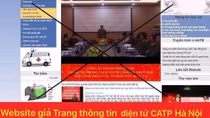 Cảnh báo các trang thông tin giả mạo Công an TP Hà Nội