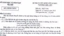 Hướng dẫn giải đề thi Văn tuyển sinh vào lớp 10 Hà Nội