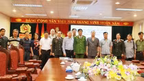 Đoàn cán bộ Học viện CSND thăm và làm việc tại Công an tỉnh Hòa Bình