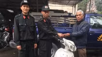 Nhận lại xe sau 1 năm bị mất trộm