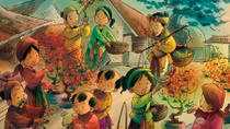 Tiếng hoa khúc cựa mình dưới mưa xuân