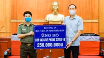 Học viện ANND chung tay ủng hộ công tác phòng chống dịch COVID-19