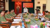 Nghiệm thu Hệ thống đề cương bài giảng công tác kiểm tra, giám sát và thi hành kỷ luật Đảng trong CAND