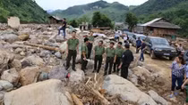 Đoàn Bộ Công an chỉ đạo khắc phục hậu quả do lũ quét ở Tây Bắc