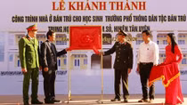Bàn giao nhà ở cho học sinh trường phổ thông dân tộc bán trú THCS xã Nậm Sỏ