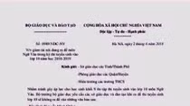 Giả mạo công văn Bộ GD&ĐT về giảm tải môn Ngữ văn lớp 10