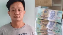 Bắt kẻ mua tiền giả qua Facebook